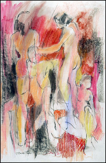 Fugue in Reds, Yellow, & Black