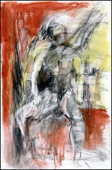Man with Orange and Yellow